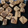 Spalted Tamarind Elder Futhark Runes