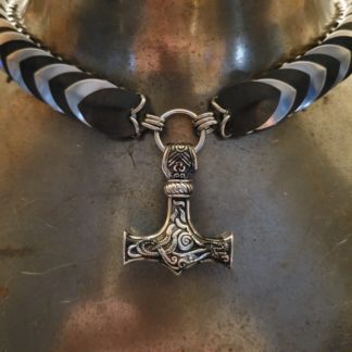 Battle worn Mjolnir necklace