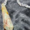 Moonwort and Saffron Resin Necklace 1