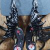 Demon Wing and Bloody Knives Earrings