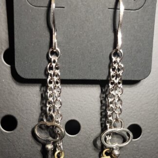 Bronze Pentacle and Key Earrings