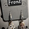 Pentacle and Key Hoop Earrings