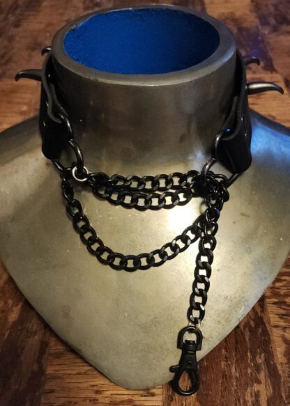 Black Heart Spiked Collar - Image 3