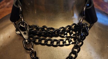 Black Heart Spiked Collar - Image 7