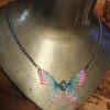 Pink Butterfly on Rainbow Necklace - Image 6