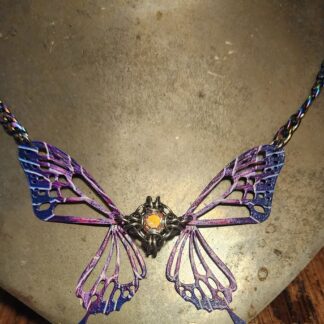 Purple Butterfly Necklace