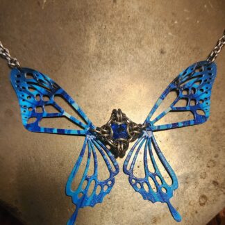 Blue Butterfly Necklace