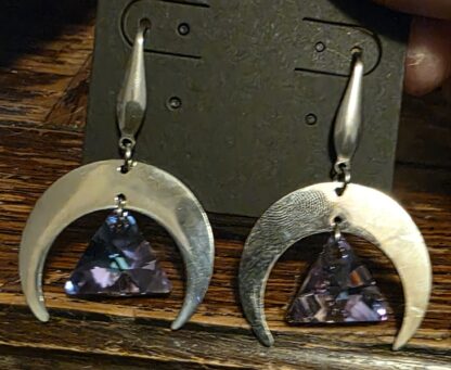Starlit Moons Necklace and Earring set - Image 6