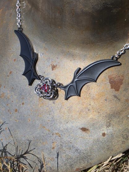 Black and Scarlet Bat Choker - Image 4