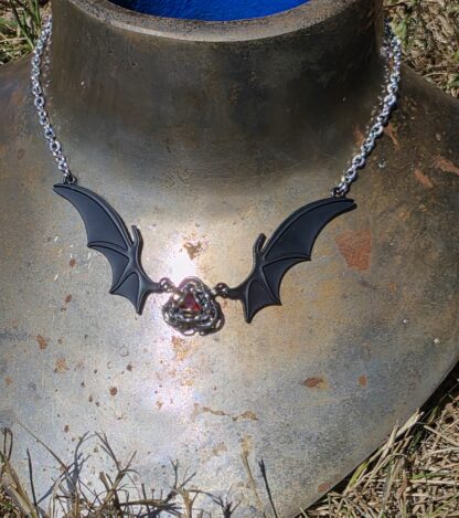Black and Scarlet Bat Choker - Image 3