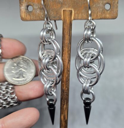 Spiked Bullseye Earrings - Image 2
