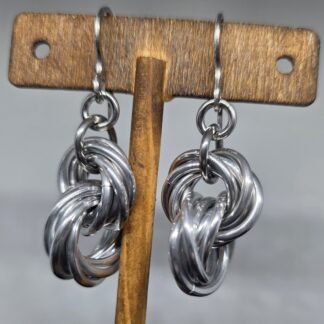 Silver Mobius Earrings