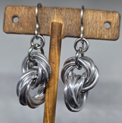 Silver Mobius Earrings