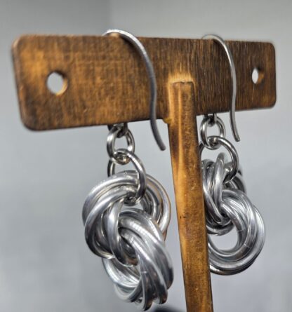 Silver Mobius Earrings - Image 4