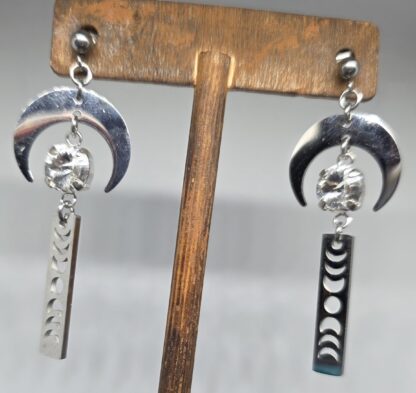 Crystal Moonphase Earrings - Image 4