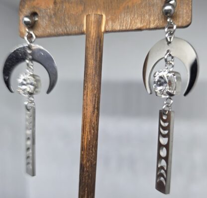 Crystal Moonphase Earrings - Image 3