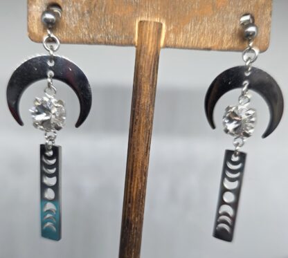 Crystal Moonphase Earrings