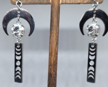 Crystal Moonphase Earrings - Image 2