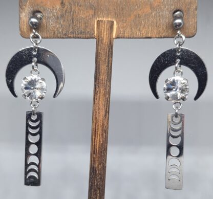 Crystal Moonphase Earrings - Image 7
